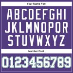 Personalized Purple White-Kelly Green Long Sleeve Performance T-Shirt Team Custom Name and Number