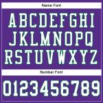Personalized Purple White-Kelly Green Mesh Authentic Football Jersey
