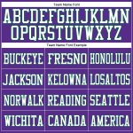 Personalized Purple White-Kelly Green Mesh Authentic Football Jersey