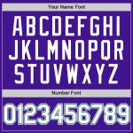 Personalized Purple White-Kelly Green Mesh Authentic Throwback Baseball Jersey Team Custom Name and Number