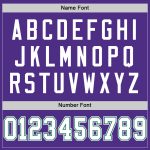 Personalized Purple White-Kelly Green Mesh Authentic Throwback Football Jersey Team Custom Name and Number