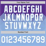 Personalized Purple White-Light Blue 3D Pattern Design Gradient Square Shapes Authentic Baseball Jersey Team Custom Name and Number