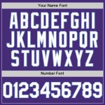 Personalized Purple White-Light Blue Authentic Sleeveless Baseball Jersey