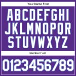 Personalized Purple White-Light Blue Authentic Sleeveless Baseball Jersey Team Custom Name and Number