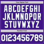 Personalized Purple White-Light Blue Authentic Throwback Baseball Jersey Team Custom Name and Number