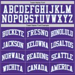 Personalized Purple White-Light Blue Authentic Throwback Basketball Jersey Team Custom Name and Number