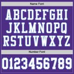 Personalized Purple White-Light Blue Mesh Authentic Football Jersey Team Custom Name and Number