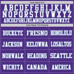 Personalized Purple White-Light Blue Mesh Authentic Football Jersey Team Custom Name and Number