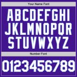 Personalized Purple White-Light Blue Mesh Authentic Throwback Baseball Jersey Team Custom Name and Number