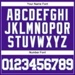 Personalized Purple White-Light Blue Mesh Authentic Throwback Baseball Jersey