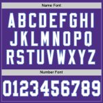 Personalized Purple White-Light Blue Mesh Authentic Throwback Football Jersey Team Custom Name and Number