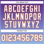 Personalized Purple White Light Blue-Orange Authentic Fade Fashion Baseball Jersey