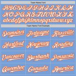 Personalized Purple White Light Blue-Orange Authentic Fade Fashion Baseball Jersey Team Custom Name and Number