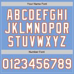 Personalized Purple White Light Blue-Orange Authentic Fade Fashion Baseball Jersey Team Custom Name and Number