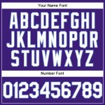 Personalized Purple White-Light Blue Performance Vapor Golf Polo Shirt Team Custom Name and Number