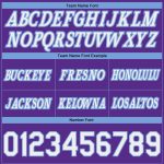 Personalized Purple White-Light Blue Pinstripe Fade Fashion Authentic Basketball Shorts Team Custom Name and Number