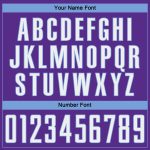 Personalized Purple White-Light Blue Pinstripe Fade Fashion Sublimation Soccer Uniform Jersey Team Custom Name and Number