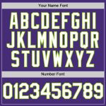 Personalized Purple White-Neon Green Authentic Sleeveless Baseball Jersey Team Custom Name and Number