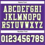 Personalized Purple White-Neon Green Mesh Authentic Football Jersey Team Custom Name and Number