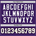 Personalized Purple White-Old Gold Authentic Baseball Jersey Team Custom Name and Number