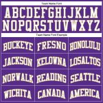 Personalized Purple White-Old Gold Authentic Throwback Basketball Jersey