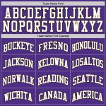 Personalized Purple White-Old Gold Authentic Throwback Basketball Jersey Team Custom Name and Number