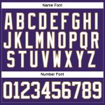 Personalized Purple White-Old Gold Hockey Lace Neck Jersey Team Custom Name and Number