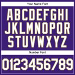 Personalized Purple White-Old Gold Performance Vapor Golf Polo Shirt Team Custom Name and Number