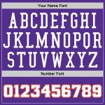 Personalized Purple White-Orange Authentic Baseball Jersey Team Custom Name and Number