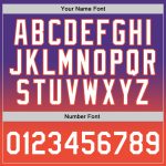 Personalized Purple White-Orange Authentic Fade Fashion Basketball Jersey Team Custom Name and Number