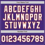 Personalized Purple White-Orange Authentic Raglan Sleeves Baseball Jersey Team Custom Name and Number