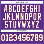 Personalized Purple White-Orange Authentic Sleeveless Baseball Jersey Team Custom Name and Number
