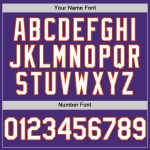 Personalized Purple White-Orange Authentic Sleeveless Baseball Jersey