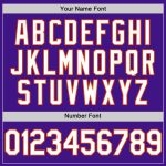 Personalized Purple White-Orange Authentic Throwback Baseball Jersey Team Custom Name and Number