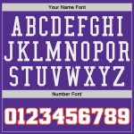 Personalized Purple White-Orange Authentic Throwback Basketball Jersey Team Custom Name and Number