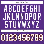 Personalized Purple White Orange-Black Authentic Throwback Basketball Jersey Team Custom Name and Number