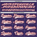 Personalized Purple White-Orange Hockey Jersey Team Custom Name and Number