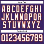Personalized Purple White-Orange Hockey Lace Neck Jersey Team Custom Name and Number