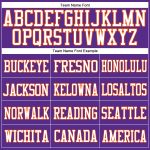 Personalized Purple White-Orange Mesh Authentic Football Jersey