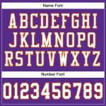 Personalized Purple White-Orange Mesh Authentic Football Jersey