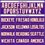 Personalized Purple White-Orange Mesh Authentic Throwback Baseball Jersey