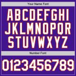 Personalized Purple White-Orange Mesh Authentic Throwback Baseball Jersey Team Custom Name and Number
