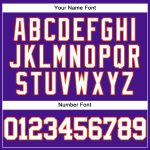 Personalized Purple White-Orange Mesh Authentic Throwback Baseball Jersey