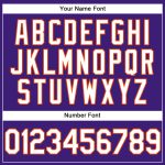 Personalized Purple White-Orange Performance Vapor Golf Polo Shirt Team Custom Name and Number
