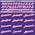 Personalized Purple White-Pink Authentic Throwback Basketball Jersey Team Custom Name and Number