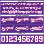 Personalized Purple White-Pink Authentic Throwback Basketball Shorts Team Custom Name and Number