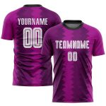Personalized Purple White-Pink Sublimation Soccer Uniform Jersey Team Custom Name and Number