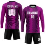 Personalized Purple White-Pink Sublimation Soccer Uniform Jersey Team Custom Name and Number
