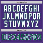 Personalized Purple White Pinstripe Kelly Green-White Authentic Baseball Jersey Team Custom Name and Number