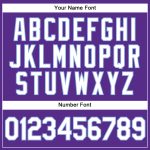 Personalized Purple White Pinstripe Light Blue Authentic Baseball Jersey Team Custom Name and Number